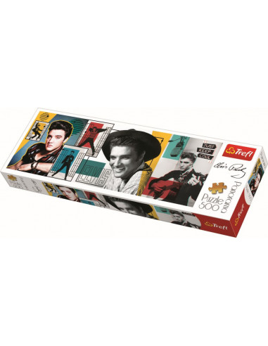 Puzzle Trefl Panorama 500 Colaj Elvis Presley,29510