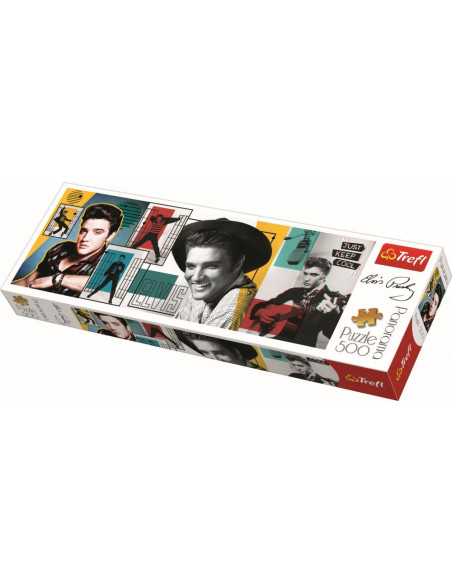 Puzzle Trefl Panorama 500 Colaj Elvis Presley,29510