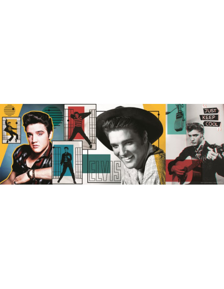 Puzzle Trefl Panorama 500 Colaj Elvis Presley,29510