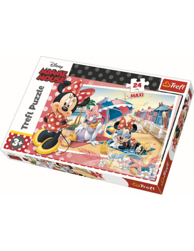 Puzzle Trefl 24 Maxi Minnie In Vacanta,14292