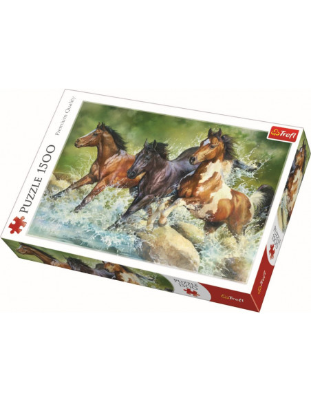 Puzzle Trefl 1500 Trei Cai Salbatici,26148
