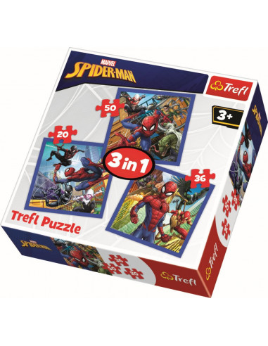 Puzzle Trefl 3in1 Forta Paianjenului,34841