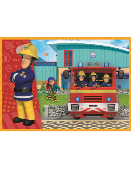 Puzzle Trefl 4in1 Pompierul Sam In Actiune,34311