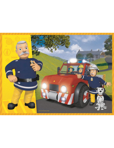 Puzzle Trefl 4in1 Pompierul Sam In Actiune,34311