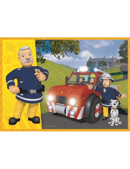 Puzzle Trefl 4in1 Pompierul Sam In Actiune,34311