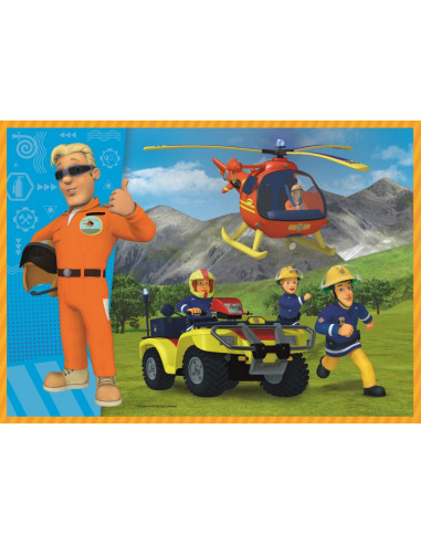 Puzzle Trefl 4in1 Pompierul Sam In Actiune,34311