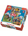 Puzzle Trefl 3in1 Pompierul Sam,34844