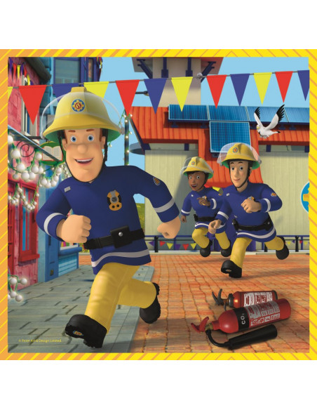 Puzzle Trefl 3in1 Pompierul Sam,34844