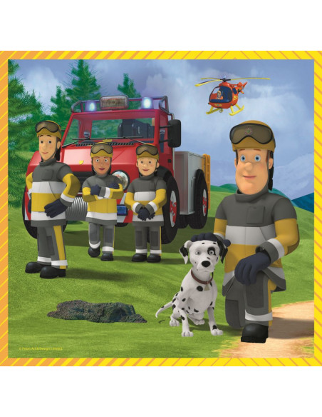 Puzzle Trefl 3in1 Pompierul Sam,34844