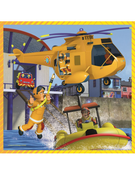 Puzzle Trefl 3in1 Pompierul Sam,34844