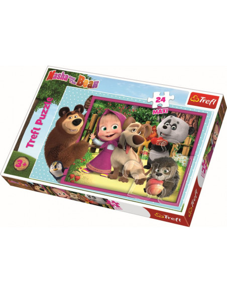 Puzzle Trefl 24 Maxi Masha Si Ursul,14301