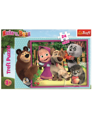 Puzzle Trefl 24 Maxi Masha Si Ursul,14301