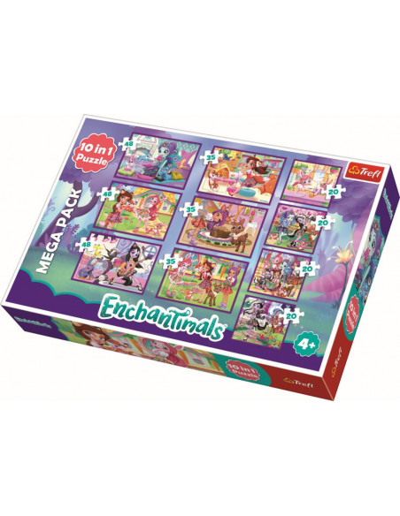 Puzzle Trefl 10in1 Aventurile Enchantimals,90354
