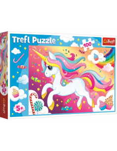 Puzzle Trefl 100 Frumosul Unicorn,16386