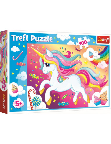 Puzzle Trefl 100 Frumosul Unicorn,16386