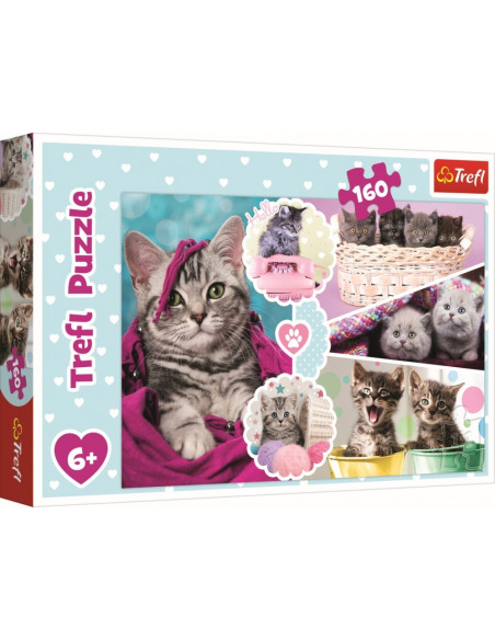 Puzzle Trefl 160 Pisici Dragalase,15371