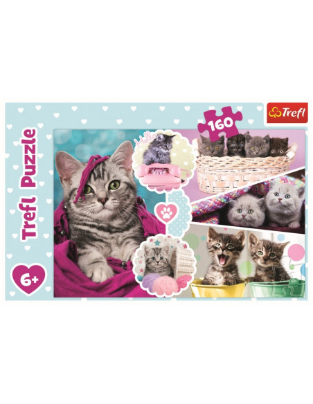 Puzzle Trefl 160 Pisici Dragalase,15371