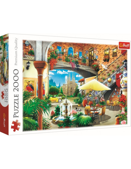 Puzzle Trefl 2000 Vedere Din Barcelona,27105