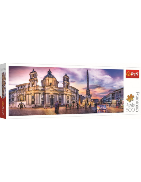 Puzzle Trefl 500 Panorama Piata Navona Din Roma,29501