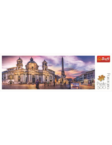 Puzzle Trefl 500 Panorama Piata Navona Din Roma,29501
