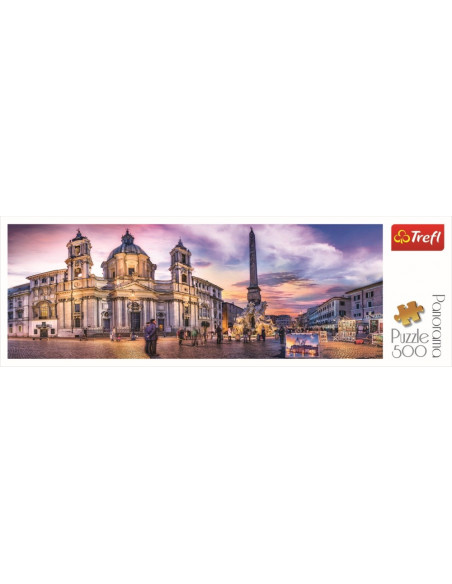 Puzzle Trefl 500 Panorama Piata Navona Din Roma,29501