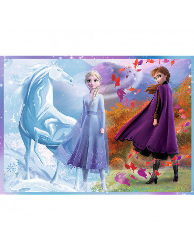 Puzzle Trefl 4in1 Frozen2 Calatorie Catre Necunoscut,34323