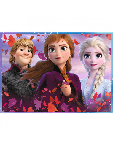 Puzzle Trefl 4in1 Frozen2 Calatorie Catre Necunoscut,34323