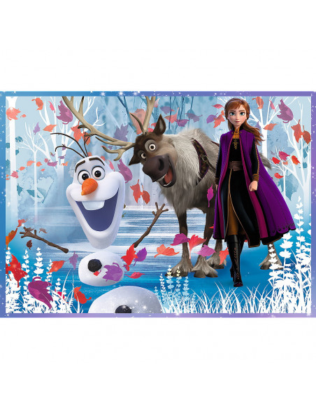 Puzzle Trefl 4in1 Frozen2 Calatorie Catre Necunoscut,34323