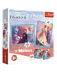 Puzzle Trefl 2in1 Memo Frozen2 Tinutul Misterios,90814