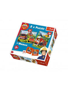 Puzzle Trefl 2in1 Memo Pompierii In Actiune,90791