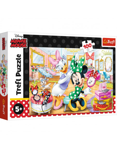 Puzzle Trefl 100 Minnie La Salonul De Infrumusetare,16387
