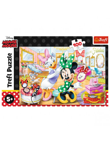 Puzzle Trefl 100 Minnie La Salonul De Infrumusetare,16387