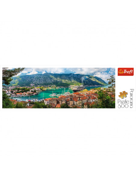 Puzzle Trefl 500 Panorama Orasul Kotor Muntenegru,29506