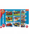 Puzzle Trefl 10in1 Echipa Pompierului Sam,90356