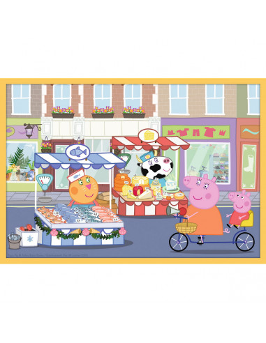 Puzzle Trefl 10in1 Purcelusa Peppa Pig Cu Prietenii,90358