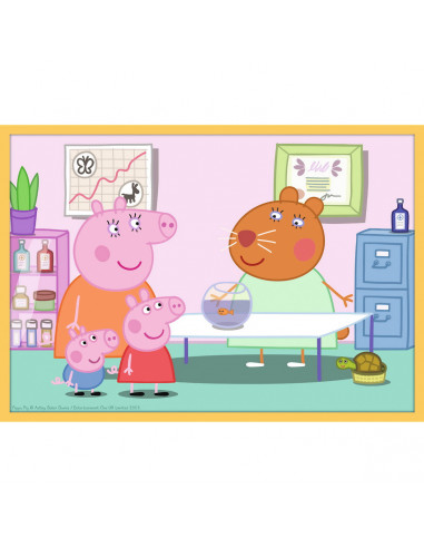 Puzzle Trefl 10in1 Purcelusa Peppa Pig Cu Prietenii,90358
