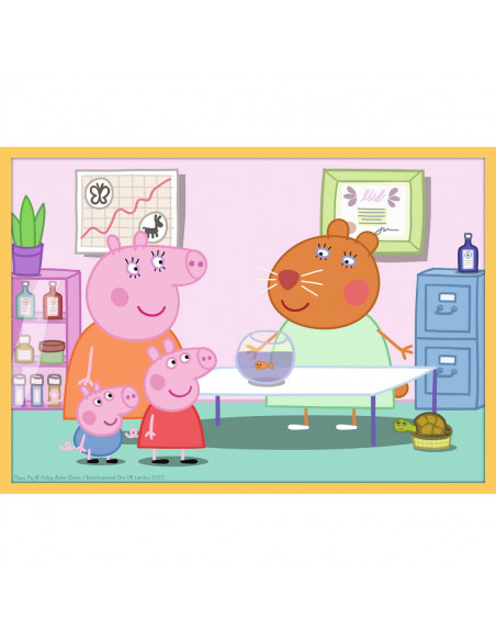 Puzzle Trefl 10in1 Purcelusa Peppa Pig Cu Prietenii,90358