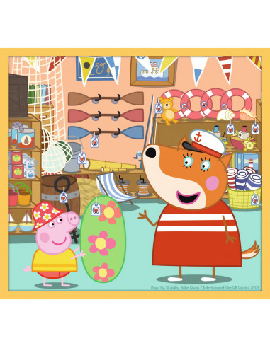 Puzzle Trefl 10in1 Purcelusa Peppa Pig Cu Prietenii,90358