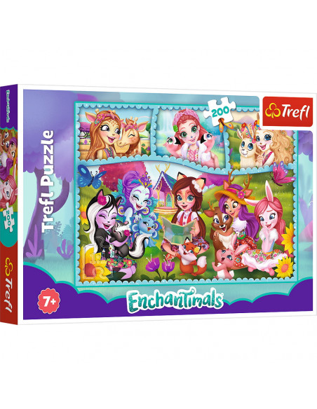 Puzzle Trefl 200 Enchantimals Prieteni Extraordinari,13261