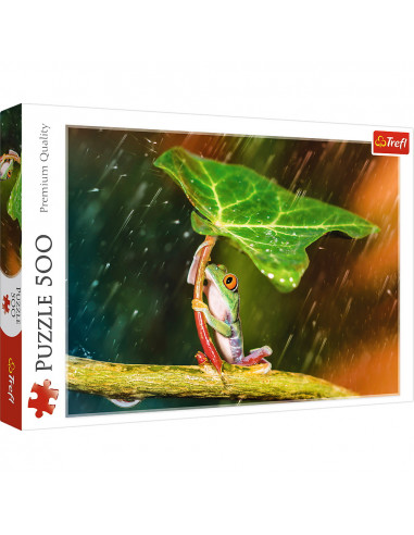 Puzzle Trefl 500 Umbrela Verde,37288