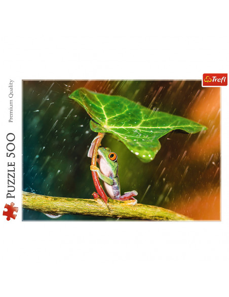 Puzzle Trefl 500 Umbrela Verde,37288