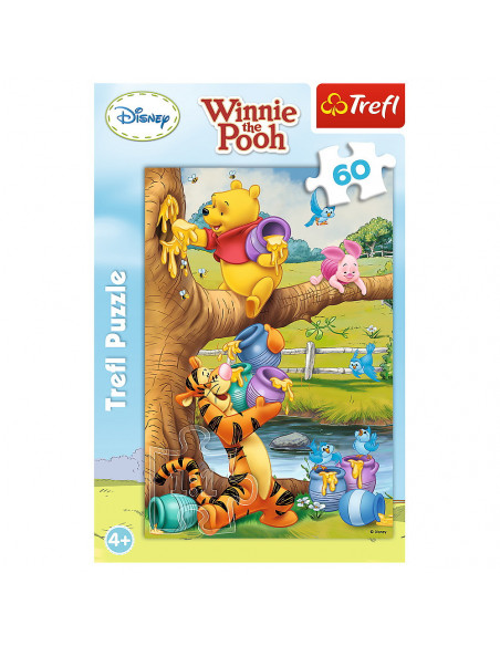 Puzzle Trefl 60 Winnie The Pooh Toti La Treaba,17264