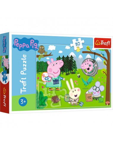 Puzzle Trefl 30 Peppa Pig In Drumetie,18245