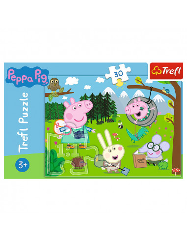 Puzzle Trefl 30 Peppa Pig In Drumetie,18245