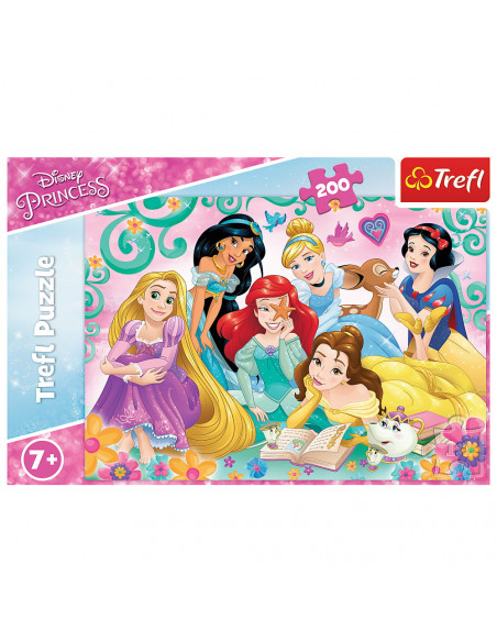 Puzzle Trefl 200 Printesele Disney Intr-o Seara De Poveste,13268