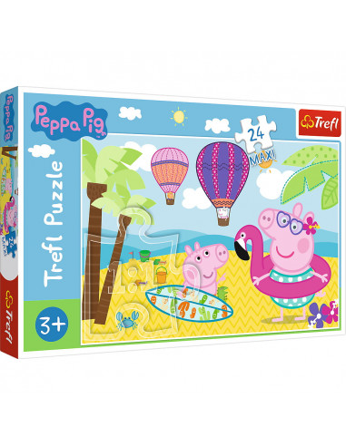 Puzzle Trefl 24 Maxi Peppa Pig In Vacanta,14293