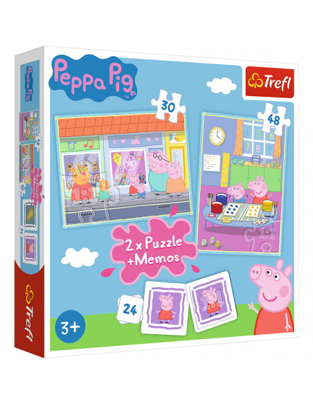 Puzzle Trefl 2in1 Memo Peppa Pig,90600