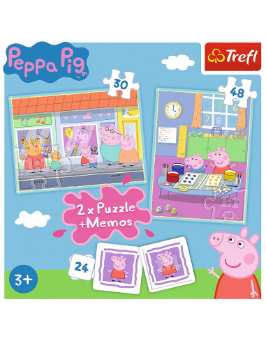 Puzzle Trefl 2in1 Memo Peppa Pig,90600