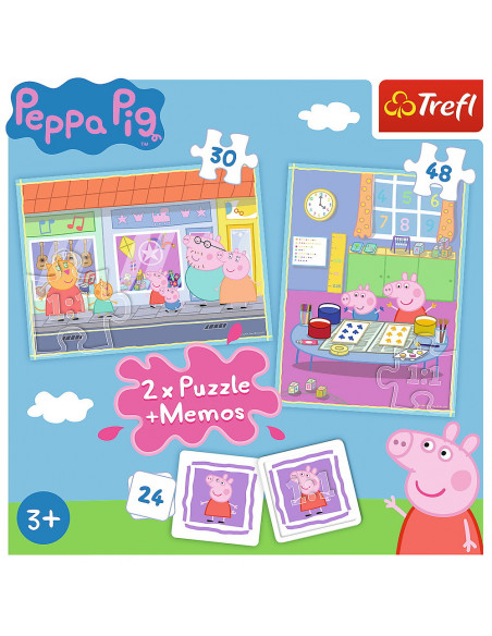 Puzzle Trefl 2in1 Memo Peppa Pig,90600