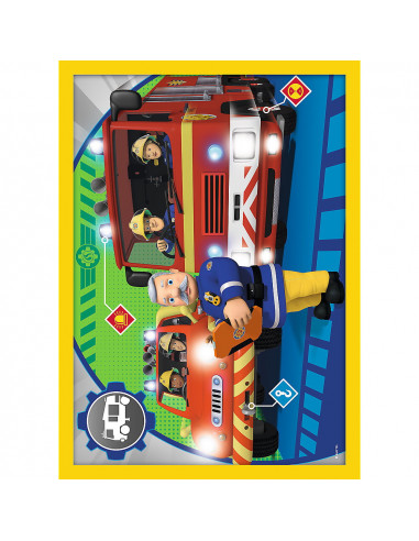 Puzzle Trefl 4in1 Ajutoarele Pompierului Sam,34373